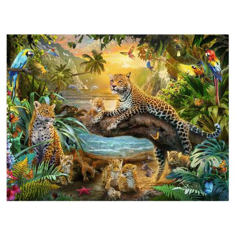 Leopards in the Jungle 1500pc Jigsaw Puzzle Extra Image 1